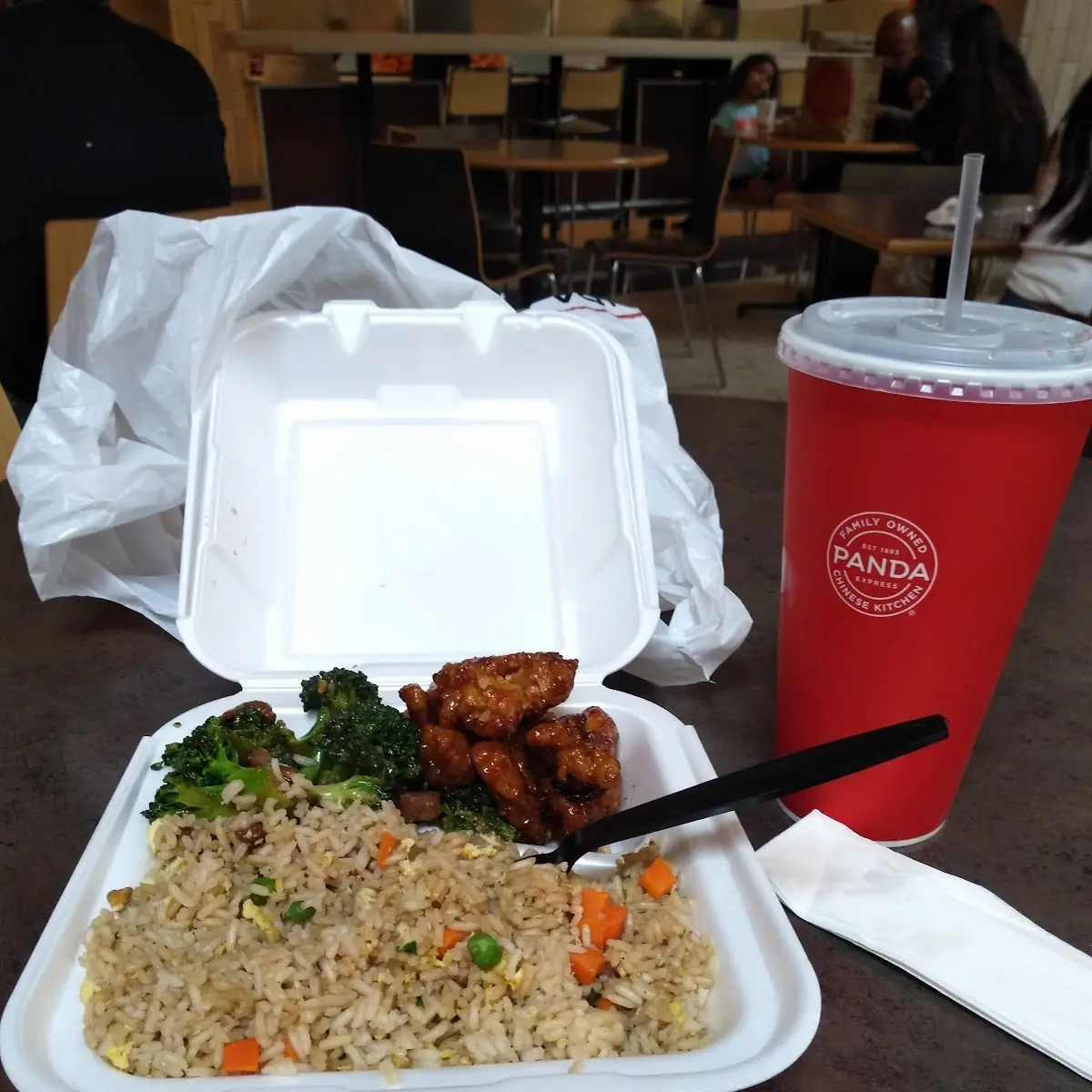 Orange Chicken Broccoli Beef Fried Rice