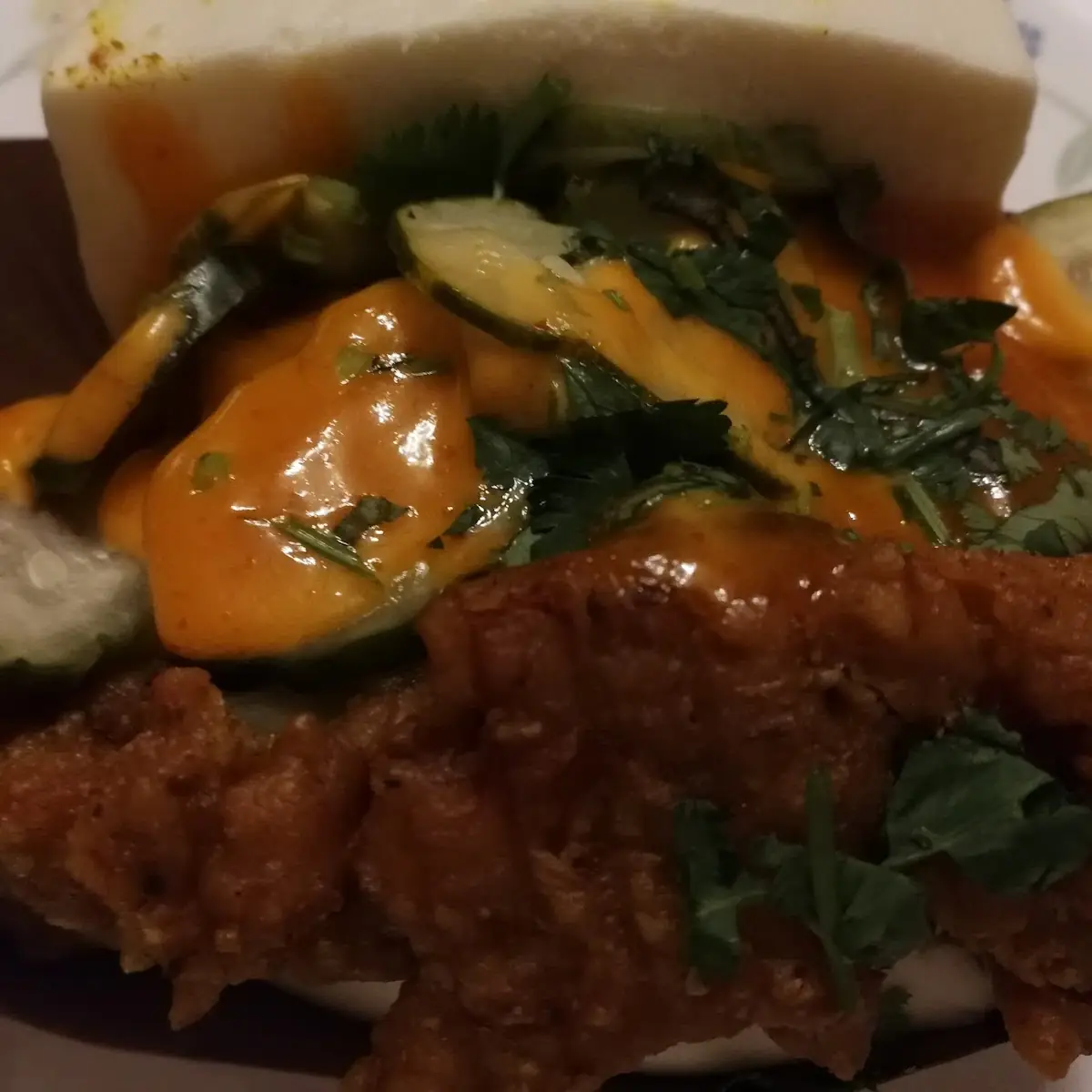 Taiwanese Curry Fried Chicken Bun