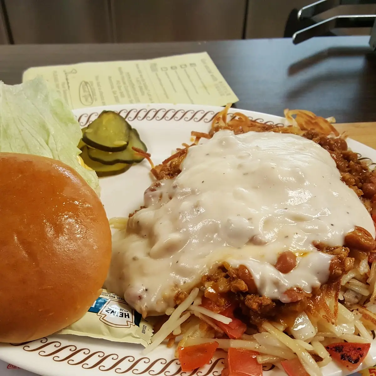 Deluxe Cheese Burger with Hashbrown All the Way