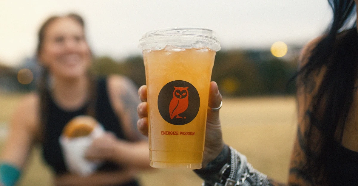 Iced Golden Owl Latte