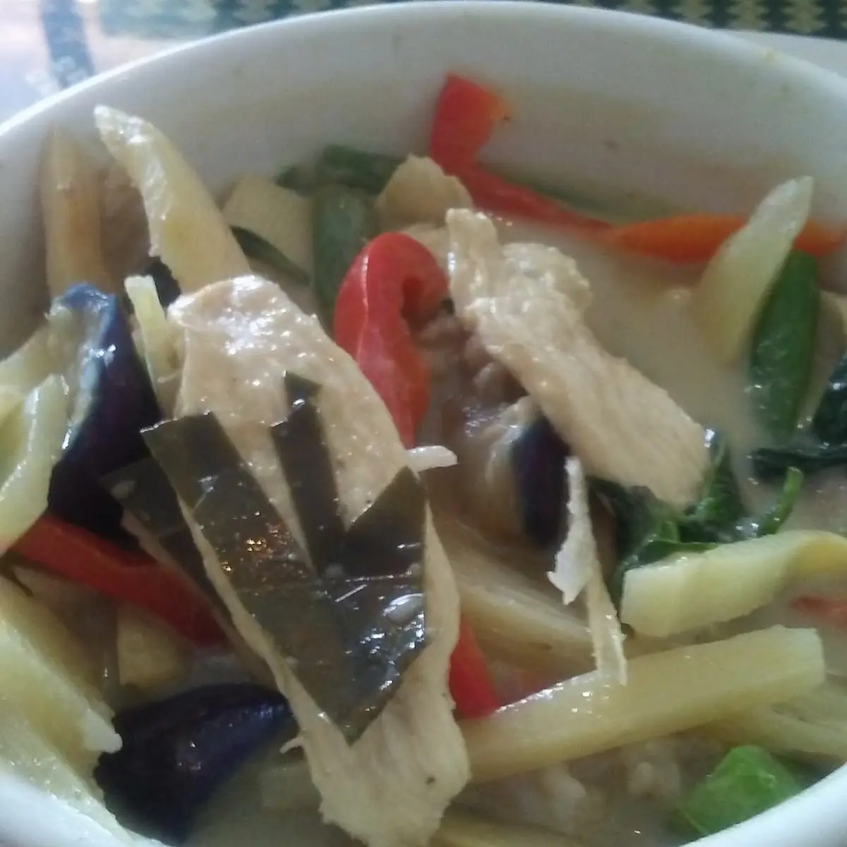 Green Curry with Eggplant