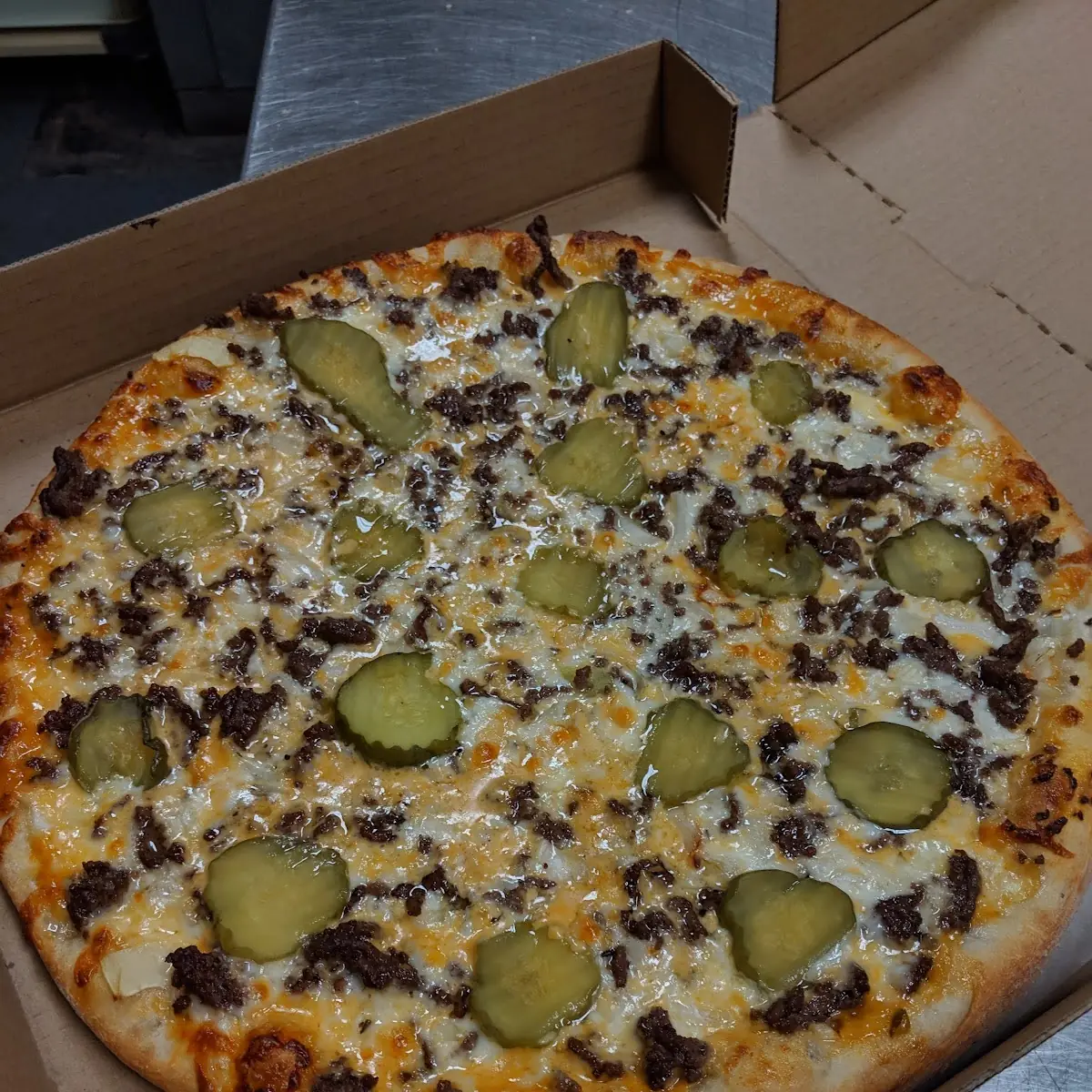 Big Mac Pizza Without Lettuce