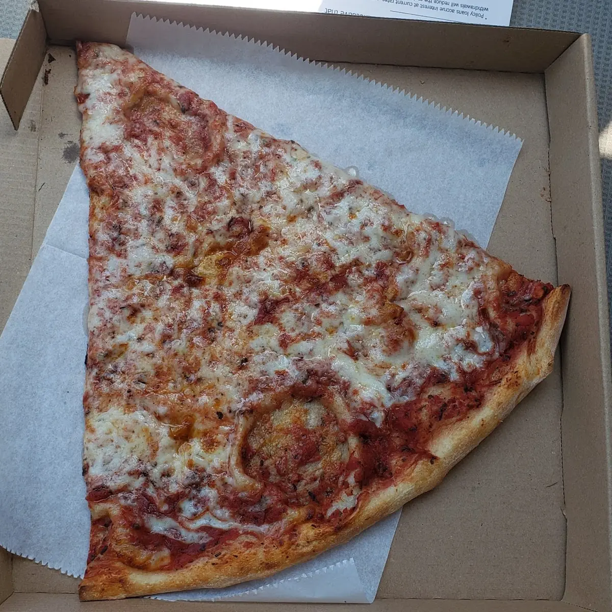 Cheese Pizza Slice Lunch
