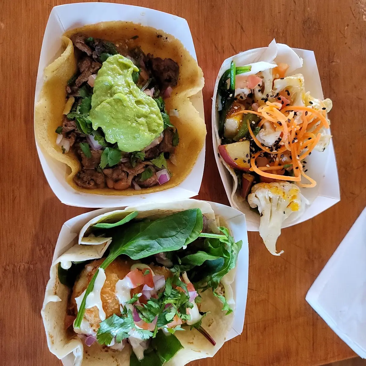 Cocoloco El Pescado and Short Rib Tacos