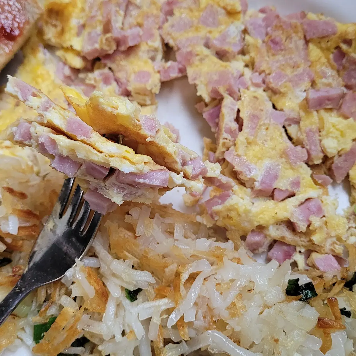 3-Egg Omelet with Ham & Bacon