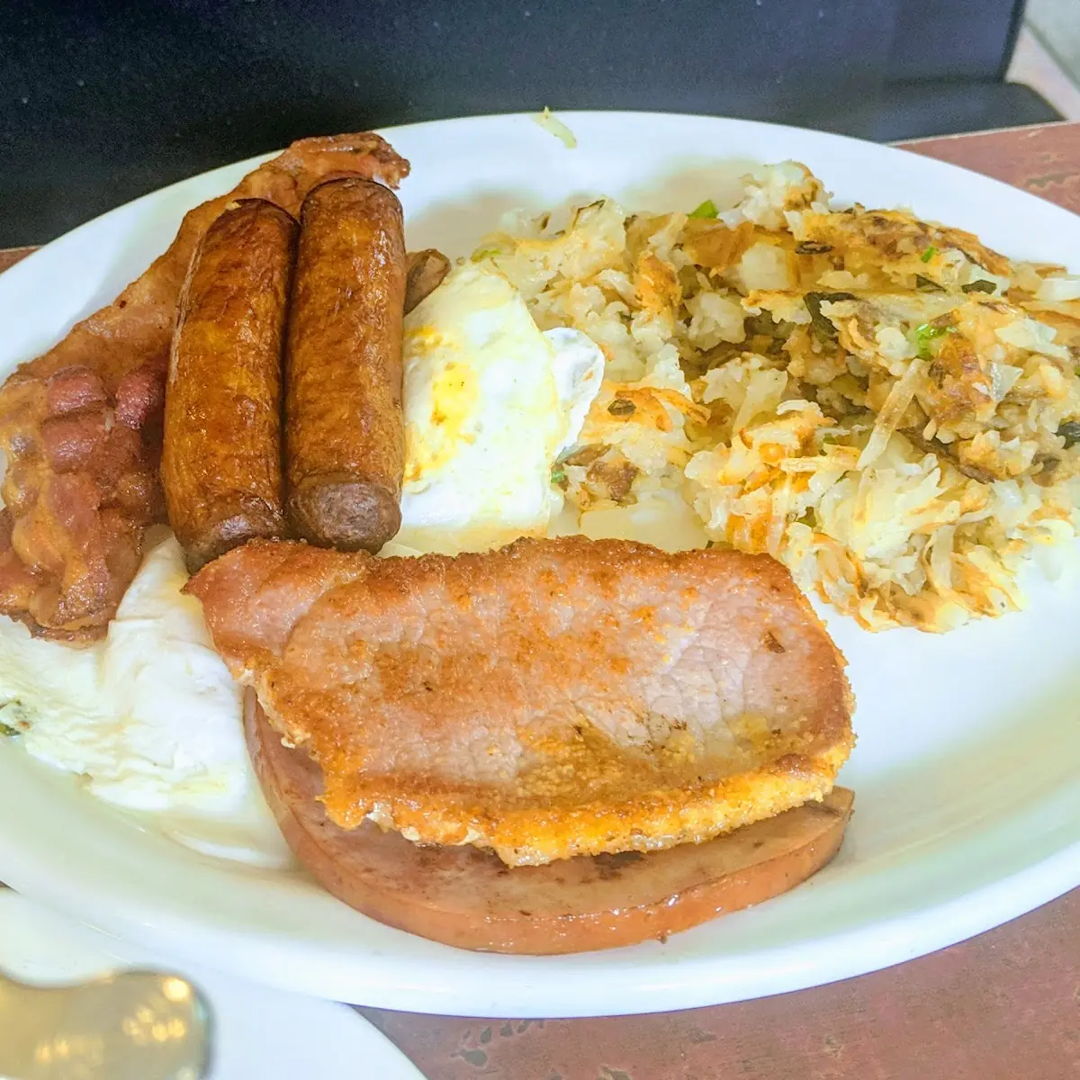Eggs Hash Browns Rye Toast