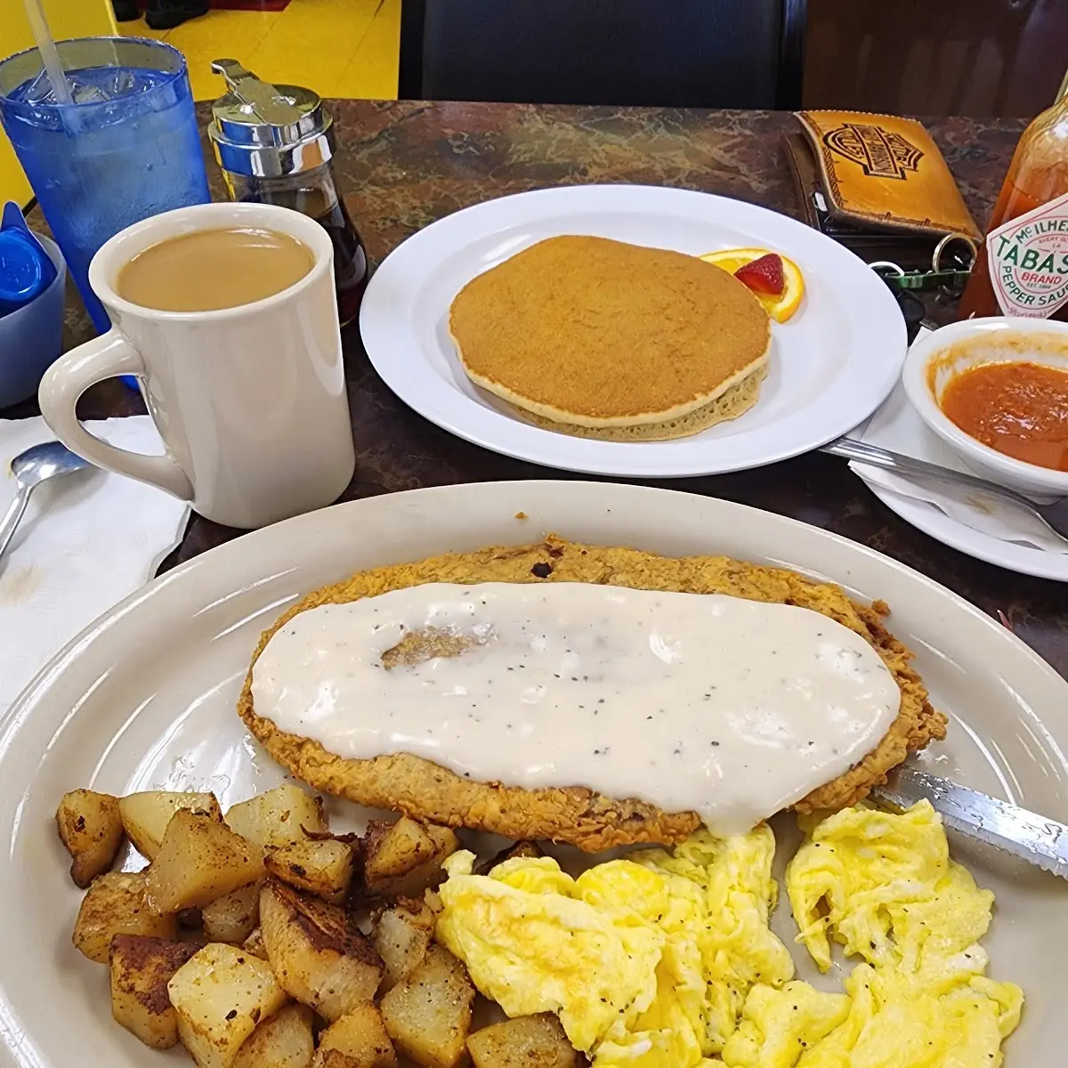 Chicken Fried Steak and Eggs
