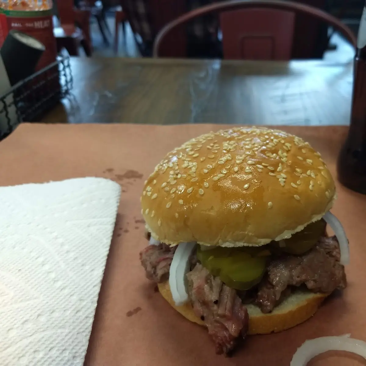 Smoked Beef Brisket Sandwich