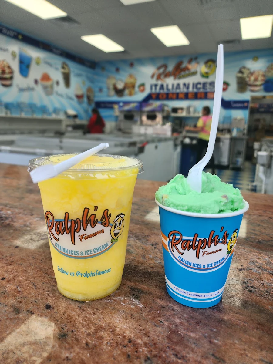 Pineapple Shake and Pistachio Creme Ice