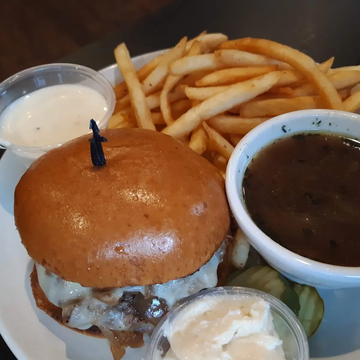 French Onion Burger