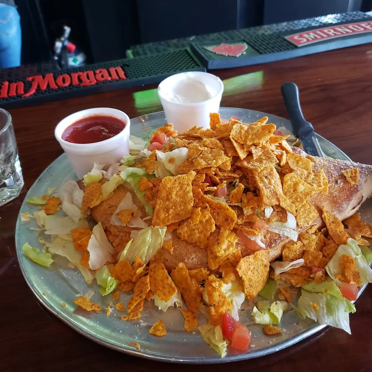 Chicken Taco Calzone