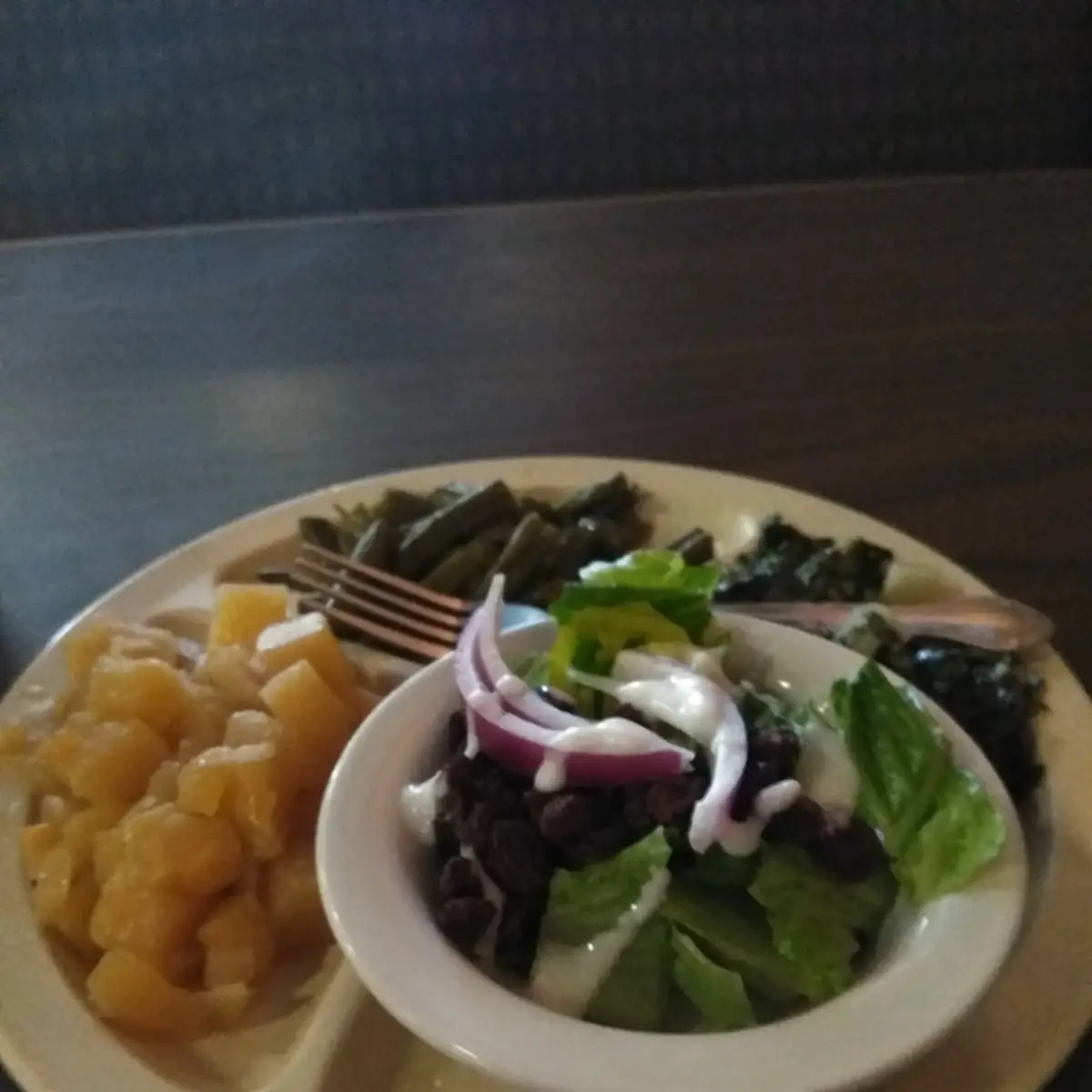 Ruttabegga Green Beans and Salad