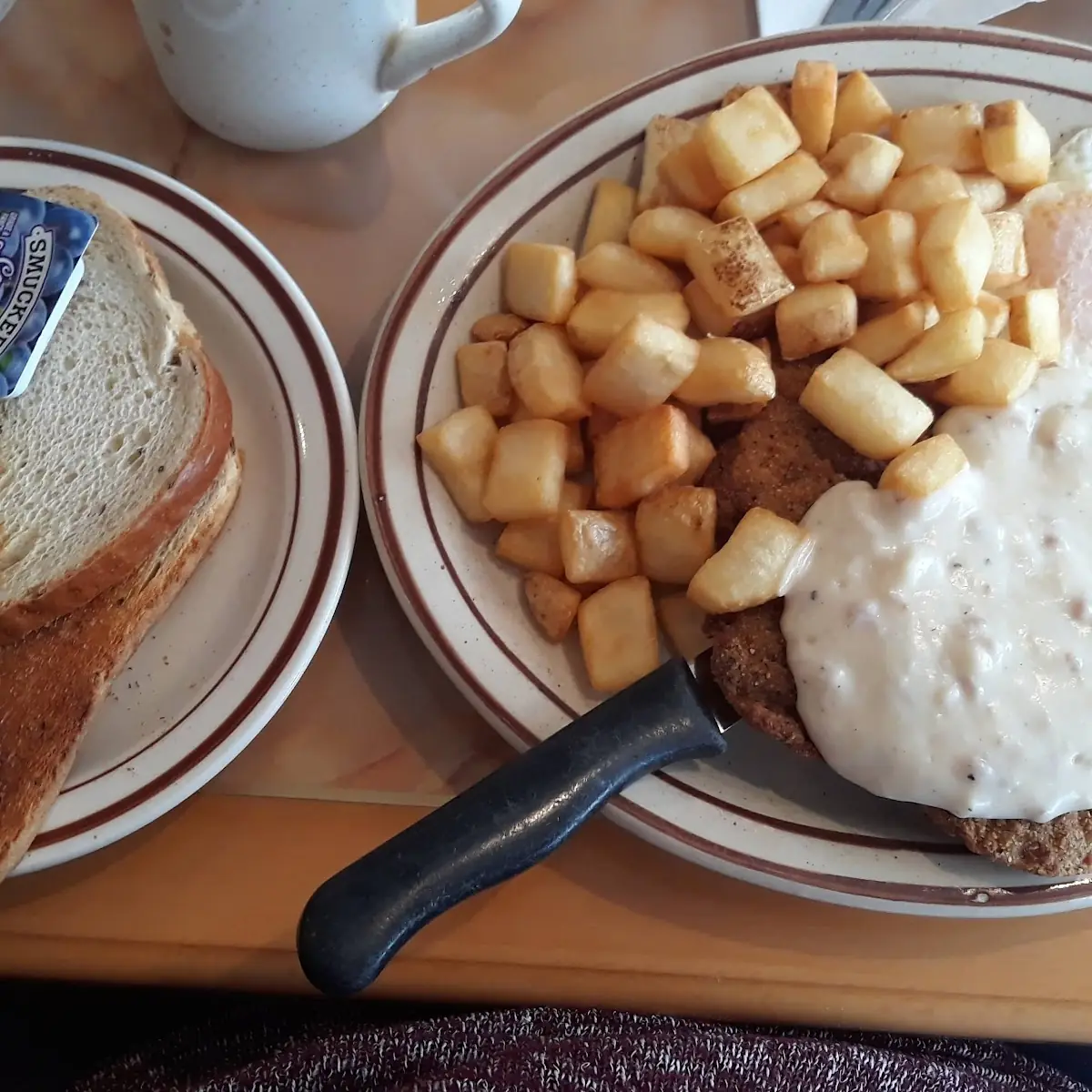 Country Fried Steokond Two Eggs