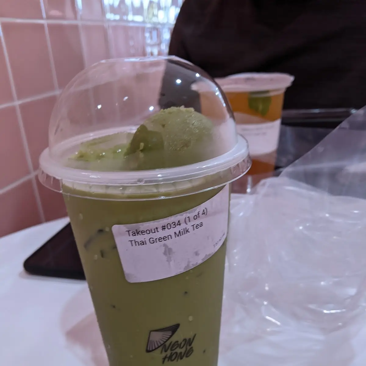 Matcha Latte w Cheese Foam
