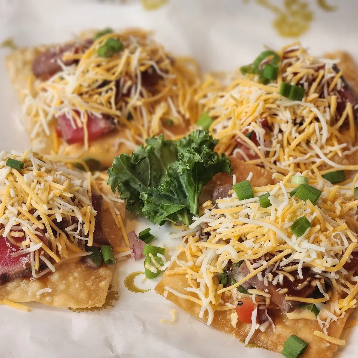 Won-Ton Steak Nachos