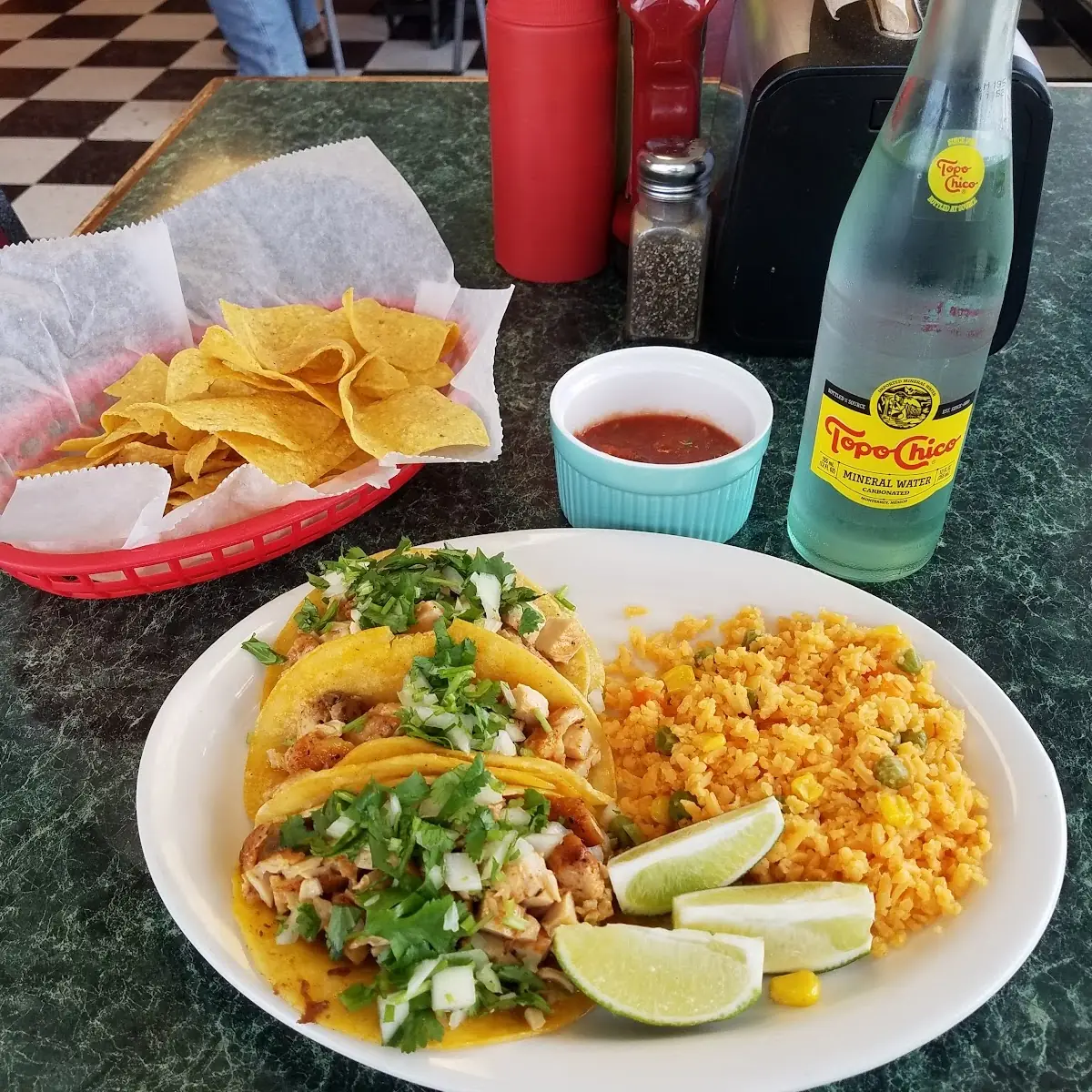 Chicken Tacos Plate