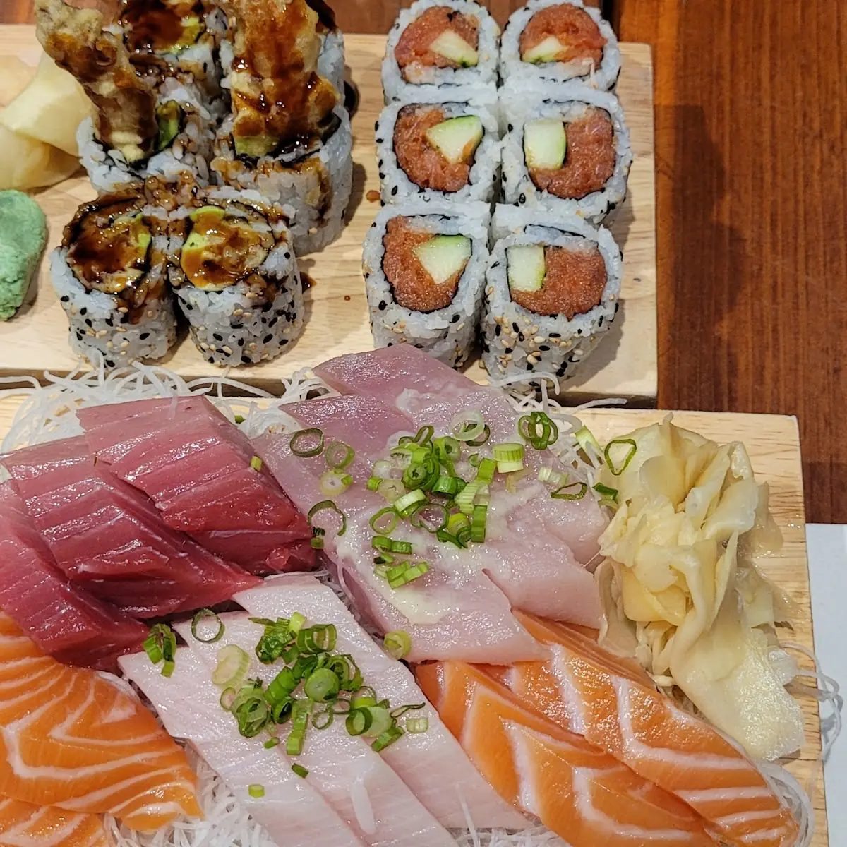 Assorted Sashimi & Rolls