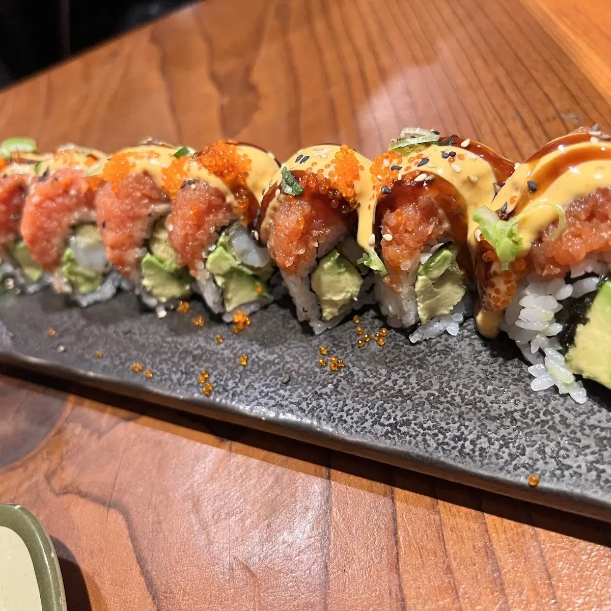 Assorted Sushi Rolls with Garnish