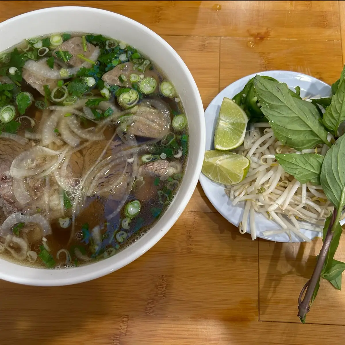 Beef Pho with Bean Sprouts