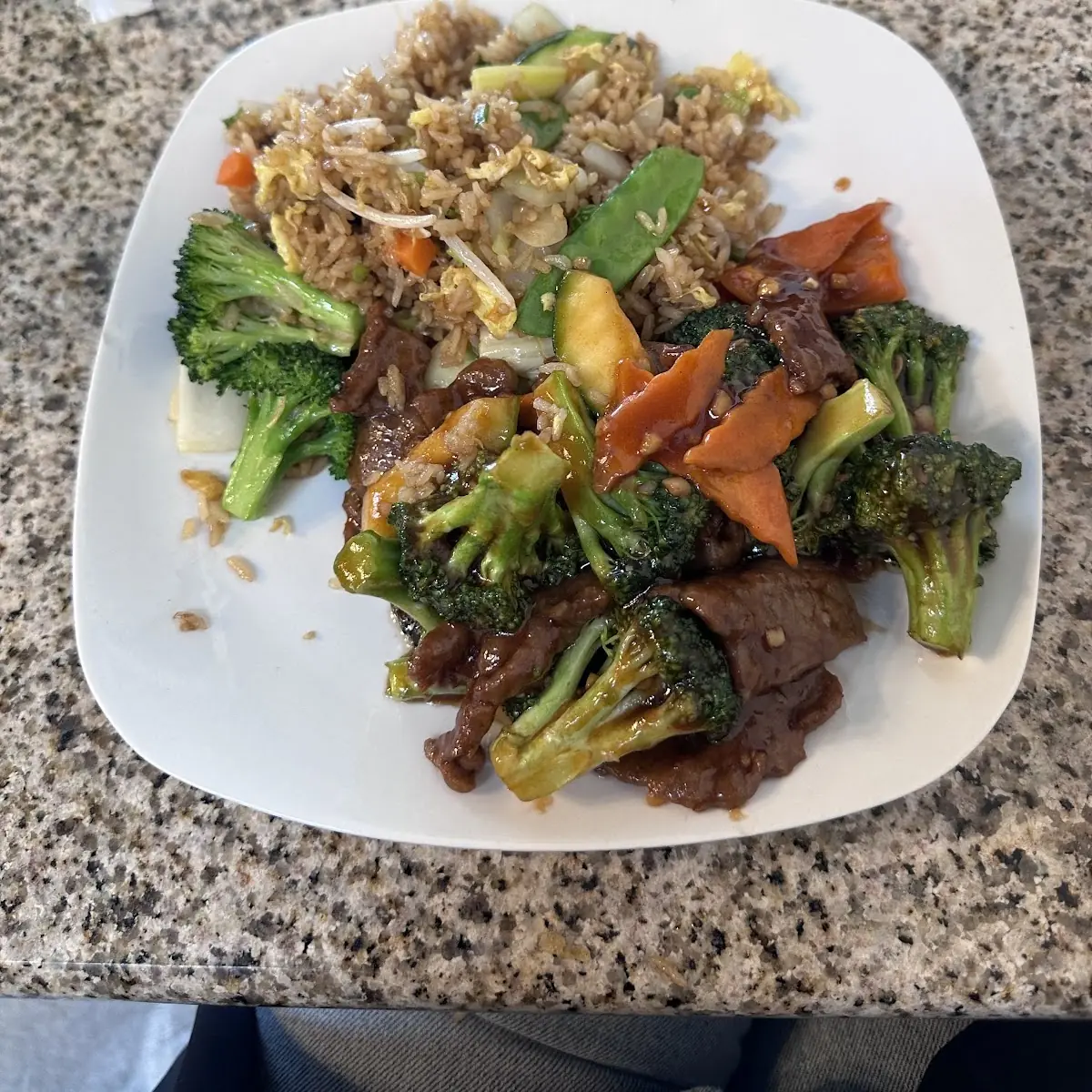 Beef Broccoli and Vegetable Fried Rice