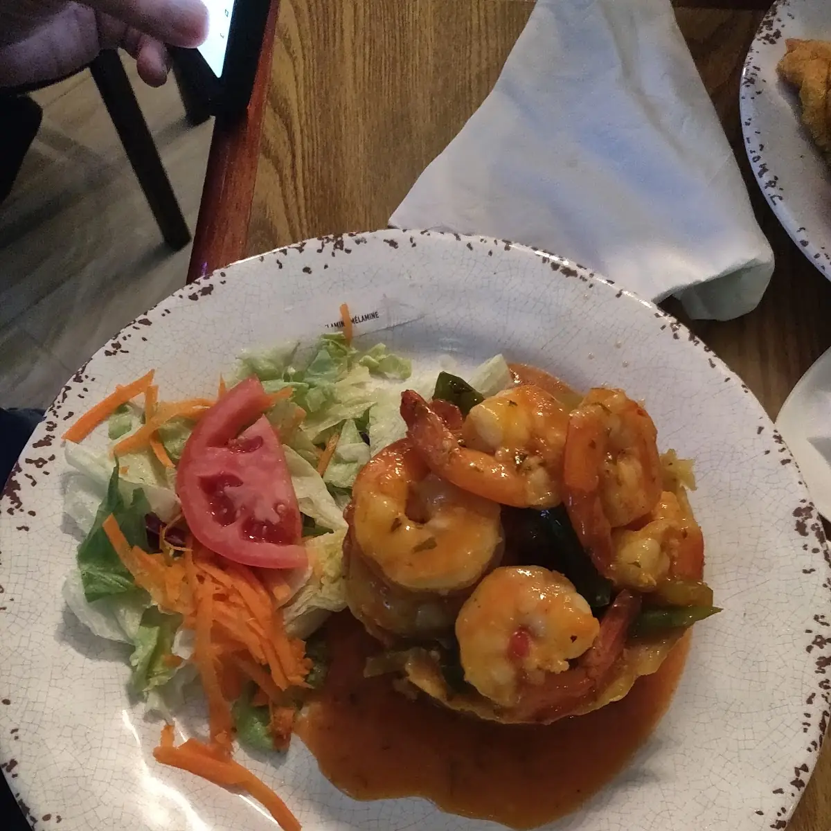 Mofongo Con Camarones En Salsa Criolla