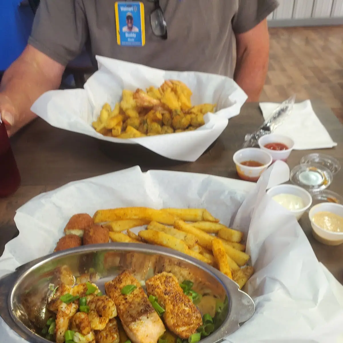 Grilled Shrimp and Salmon