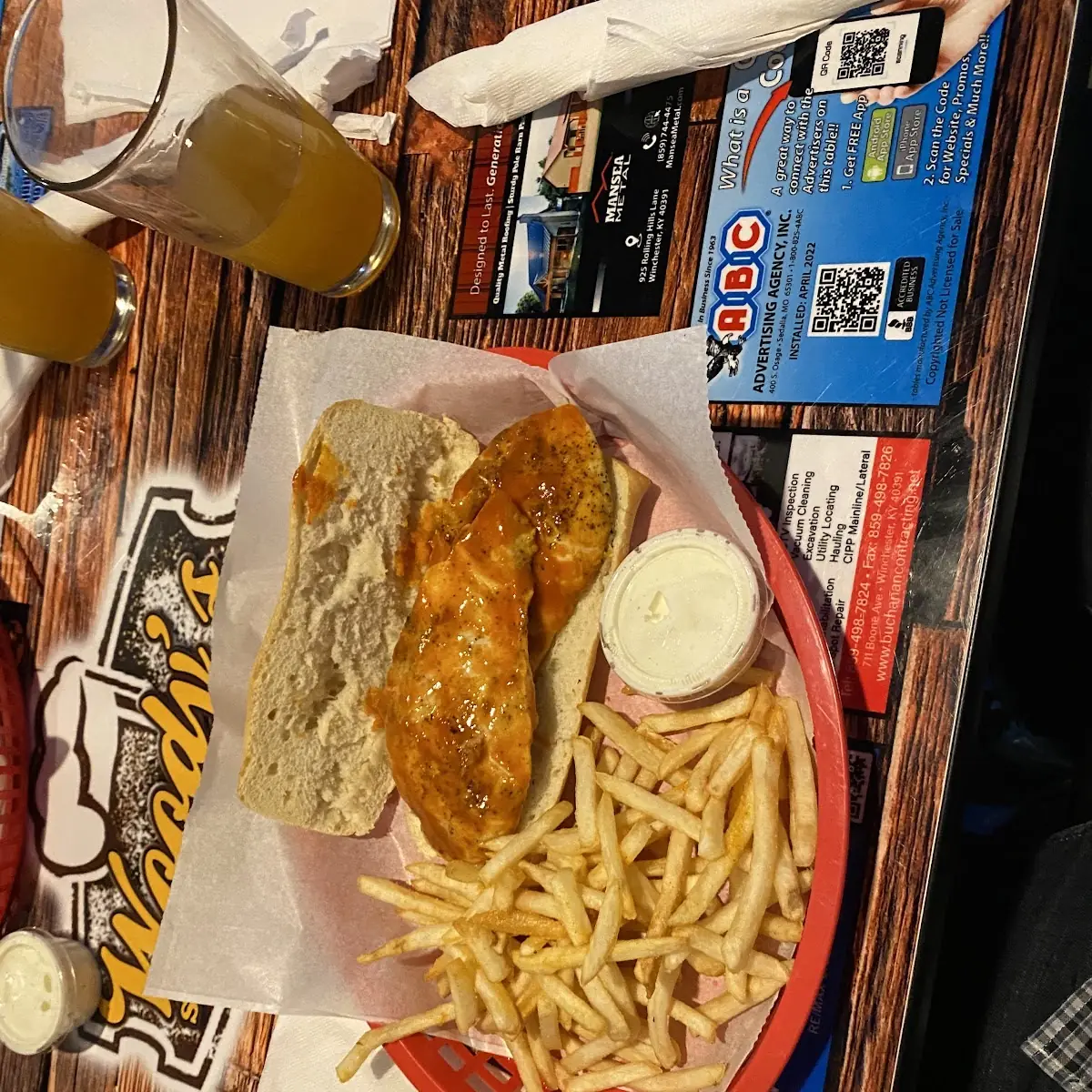 Chicken Hot Sauce Sandwiches