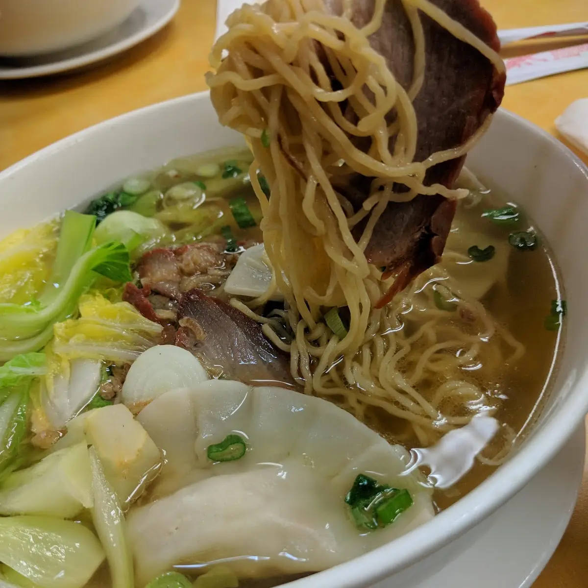 Roast Pork Egg Noodle Soup