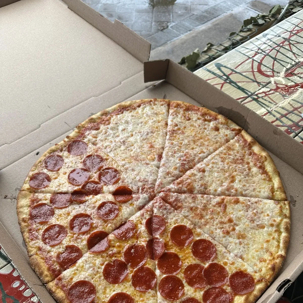 Beef Pepperoni and Sausage Pizza