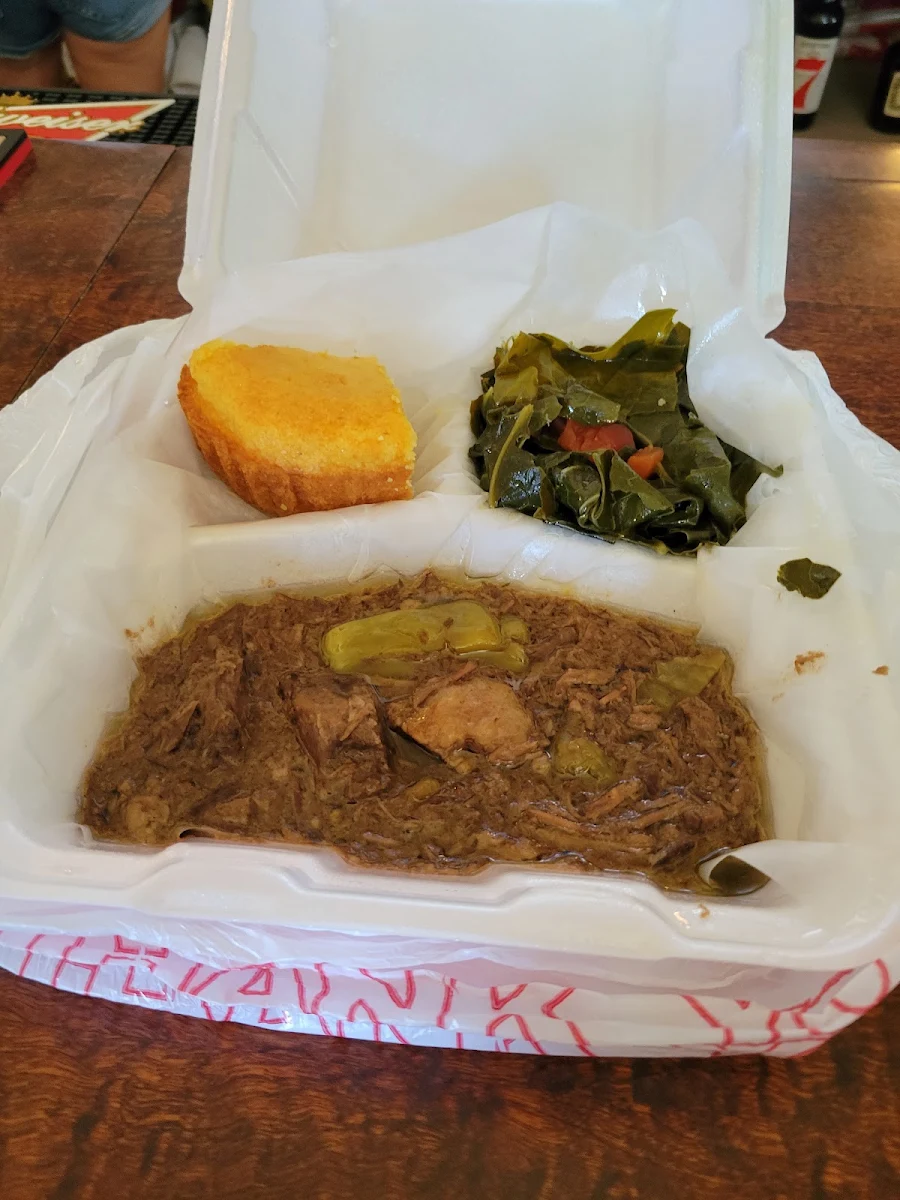 Pot Roast Collard Greens Cornbread