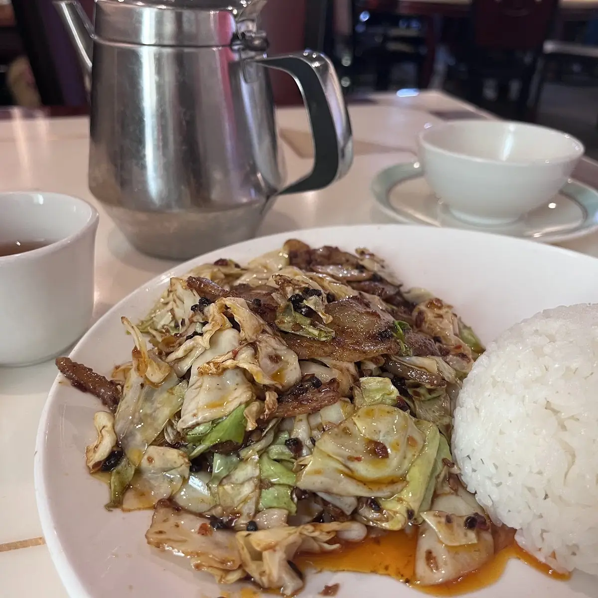 Twice Cooked Pork Lunch Plate