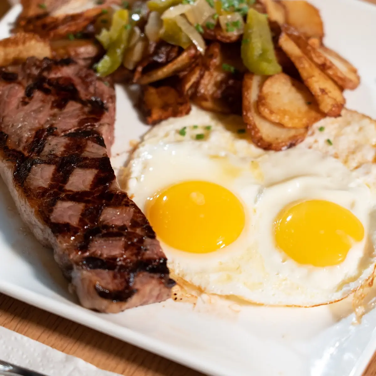 Vy Strip Steak & Eggs
