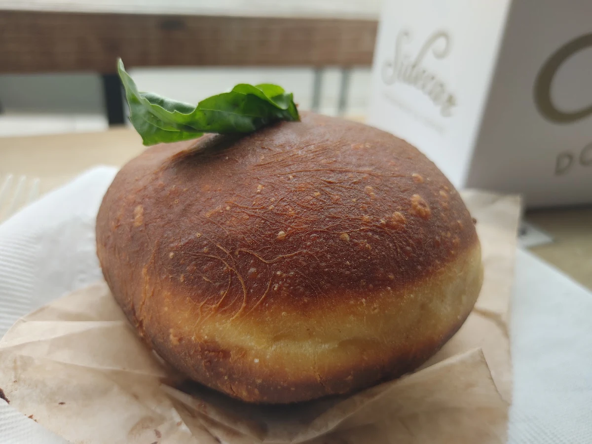 Basil Eggs Benedict Donut