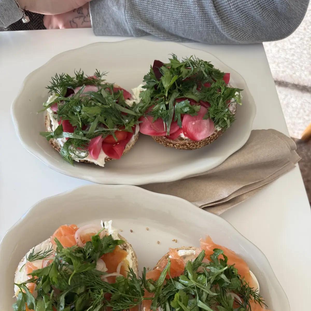 Smoked Salmon Salad Melt