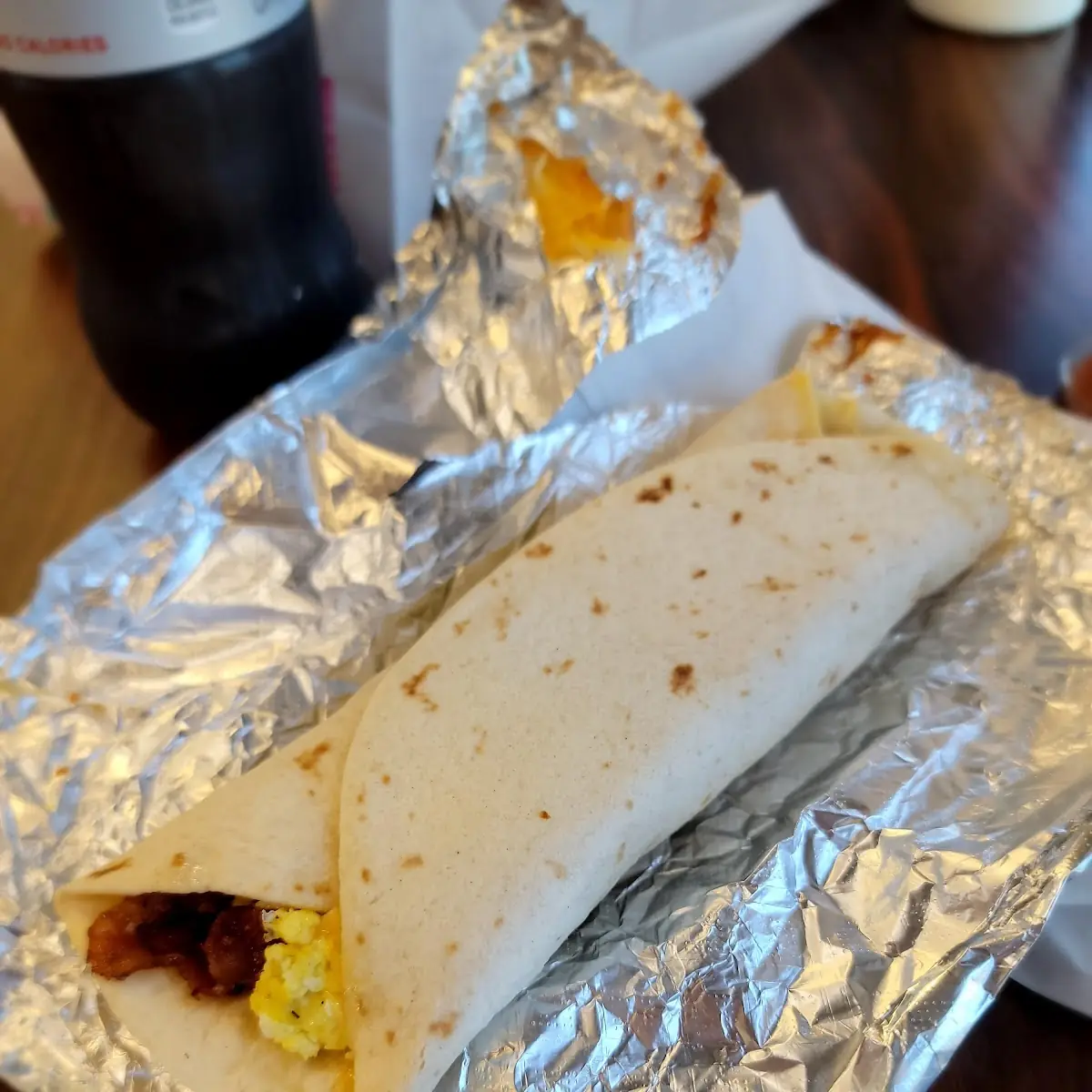 Bacon Egg and Cheese Burrito