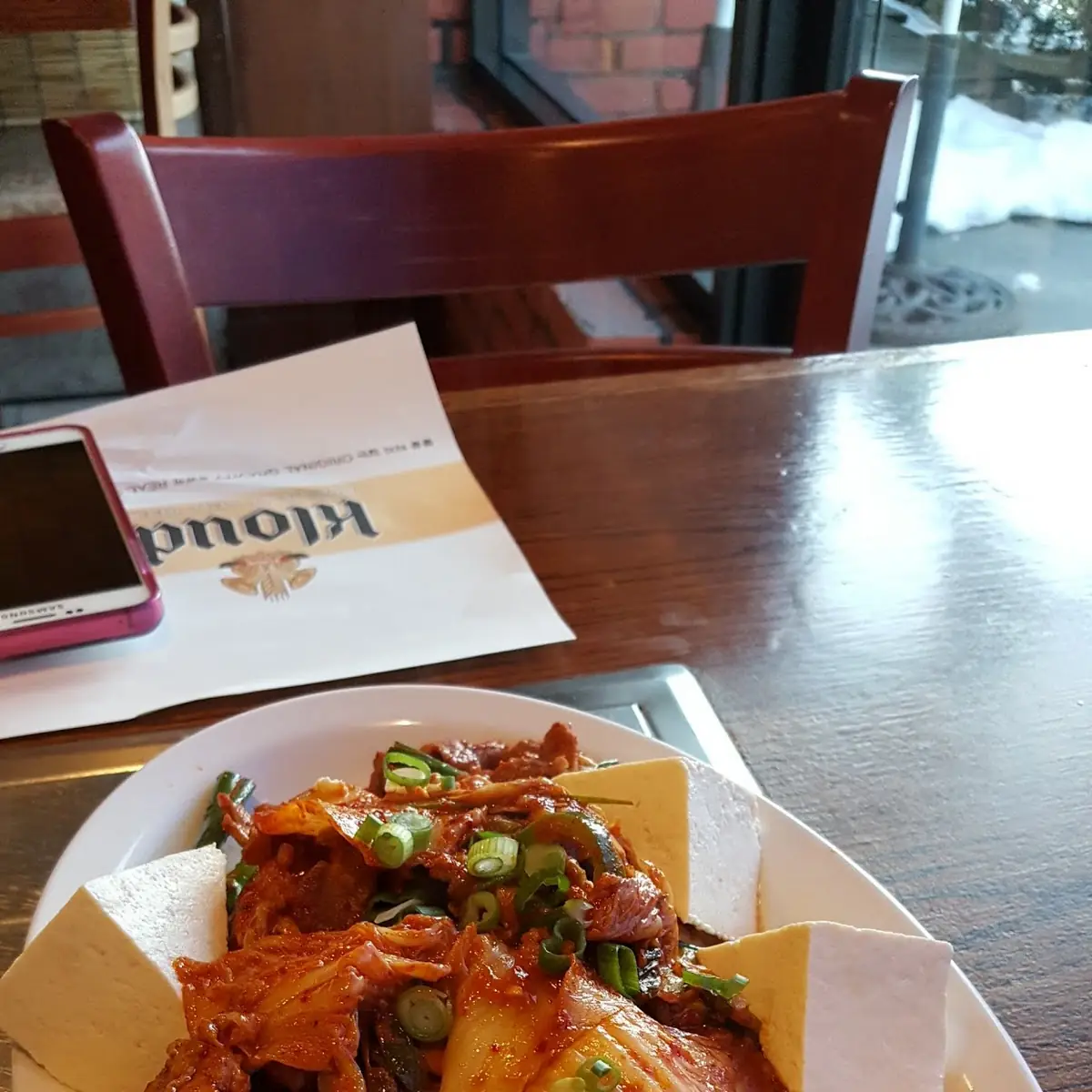 Kim Chi and Tofu Appetizer
