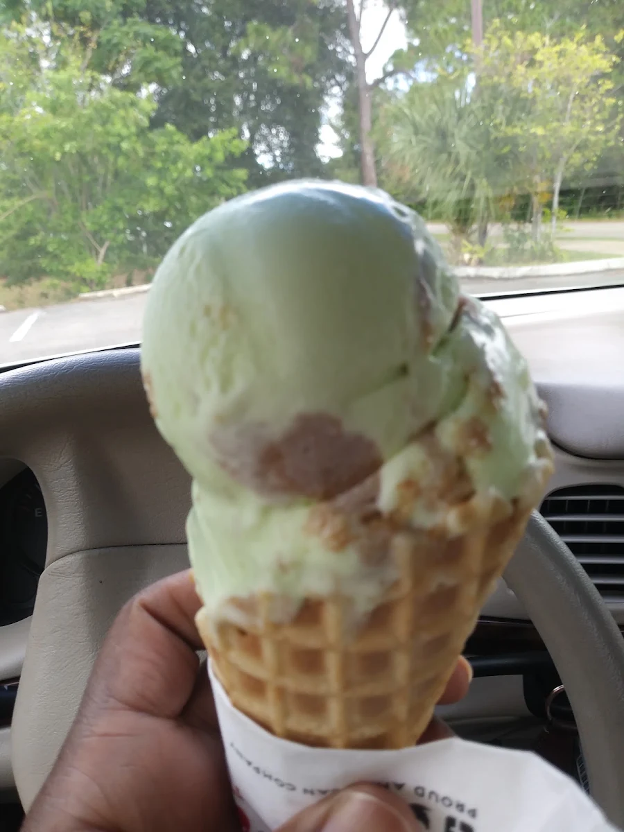 Key Lime Pie Ice Cream in a Waffle Cone
