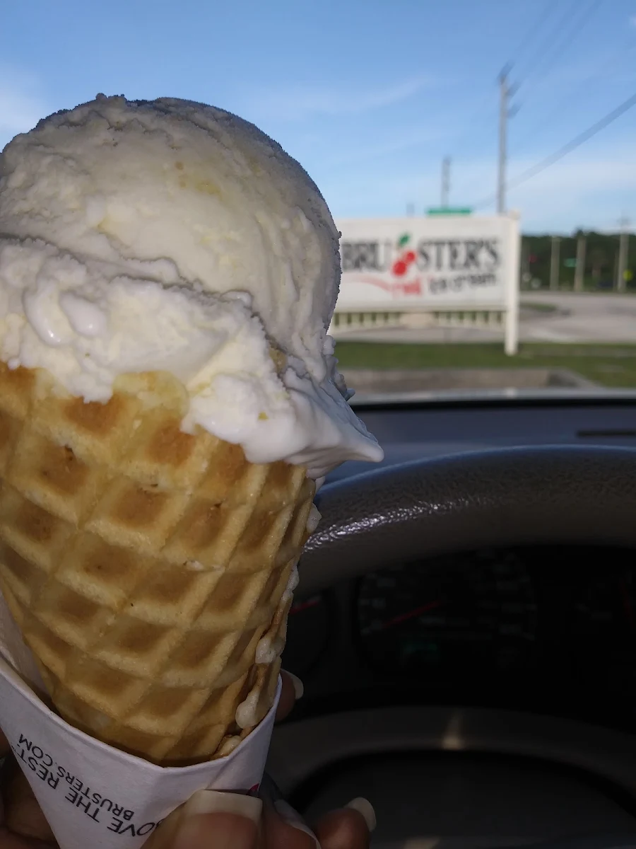 New York Cheesecake Ice Cream in a Waffle Cone
