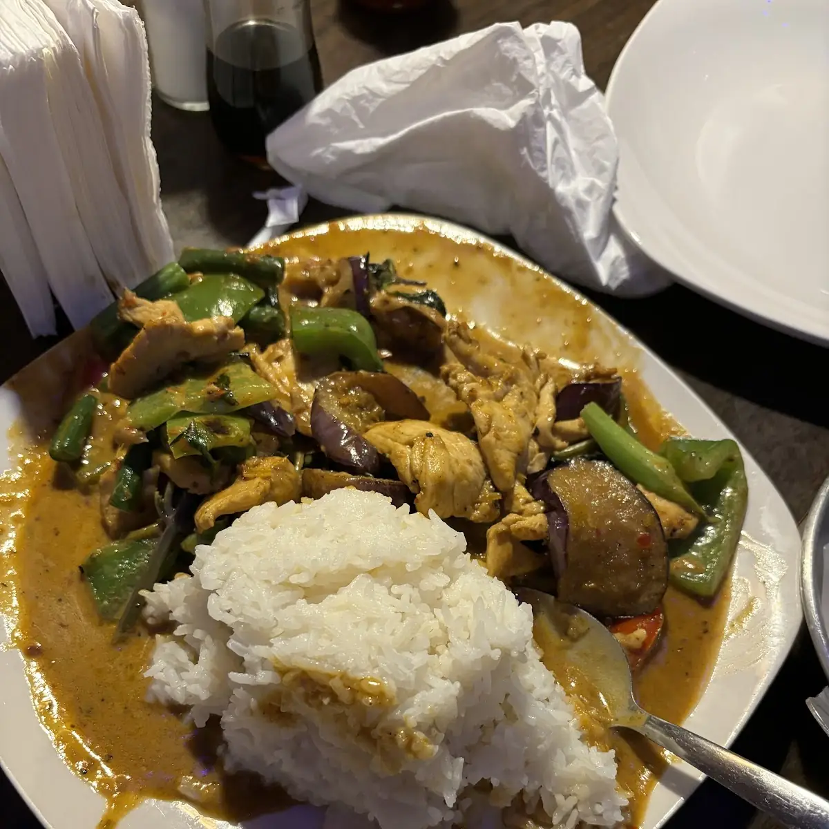Pad Green Curry Sen Chan