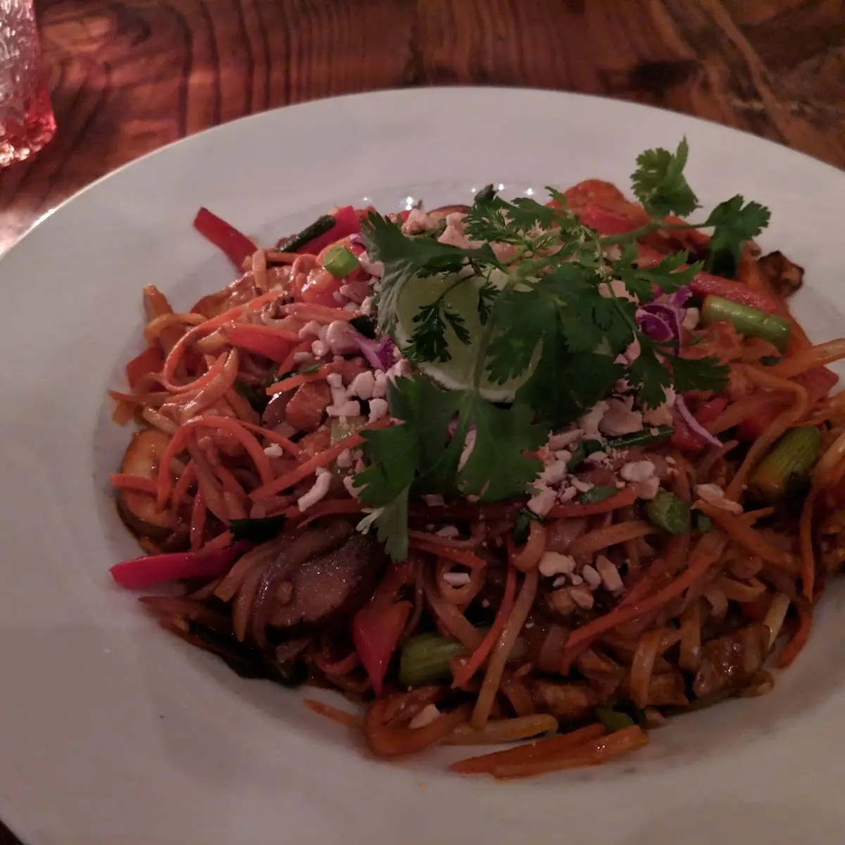 Pad Thai with Chicken and Peanuts