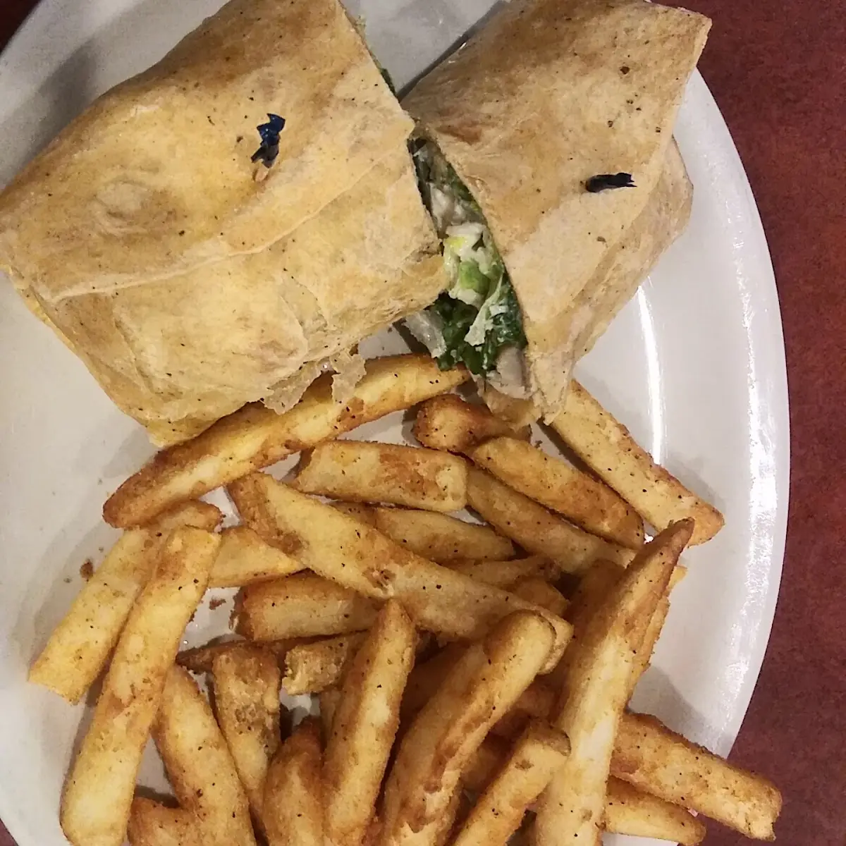 Chicken Wrap with Fries