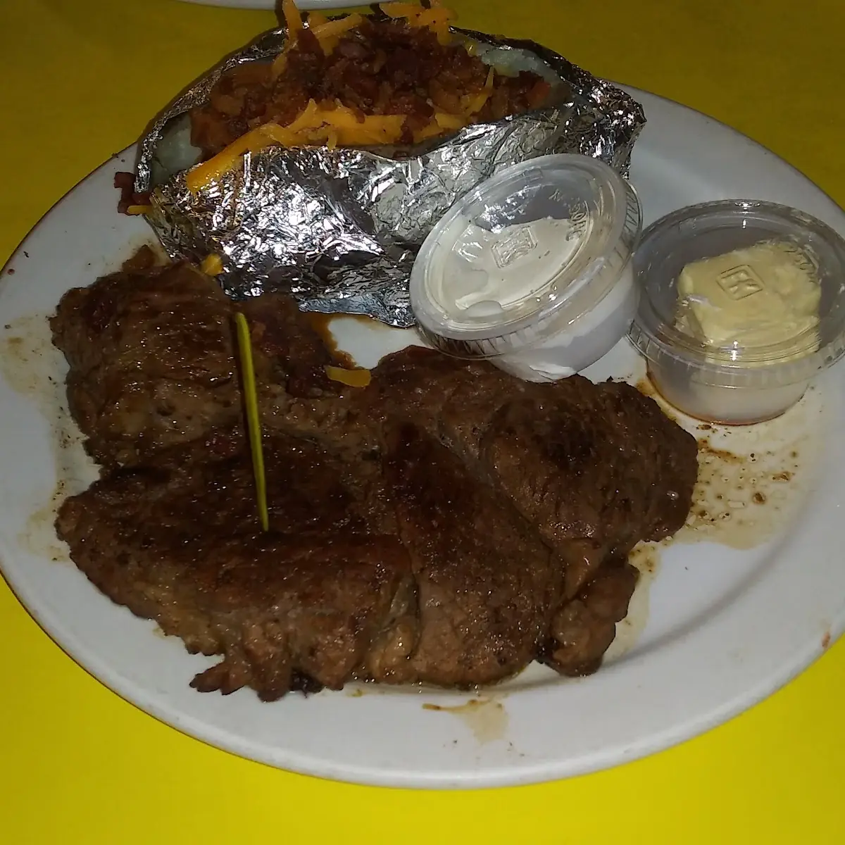 14oz Ribeye and Loaded Baked Potato