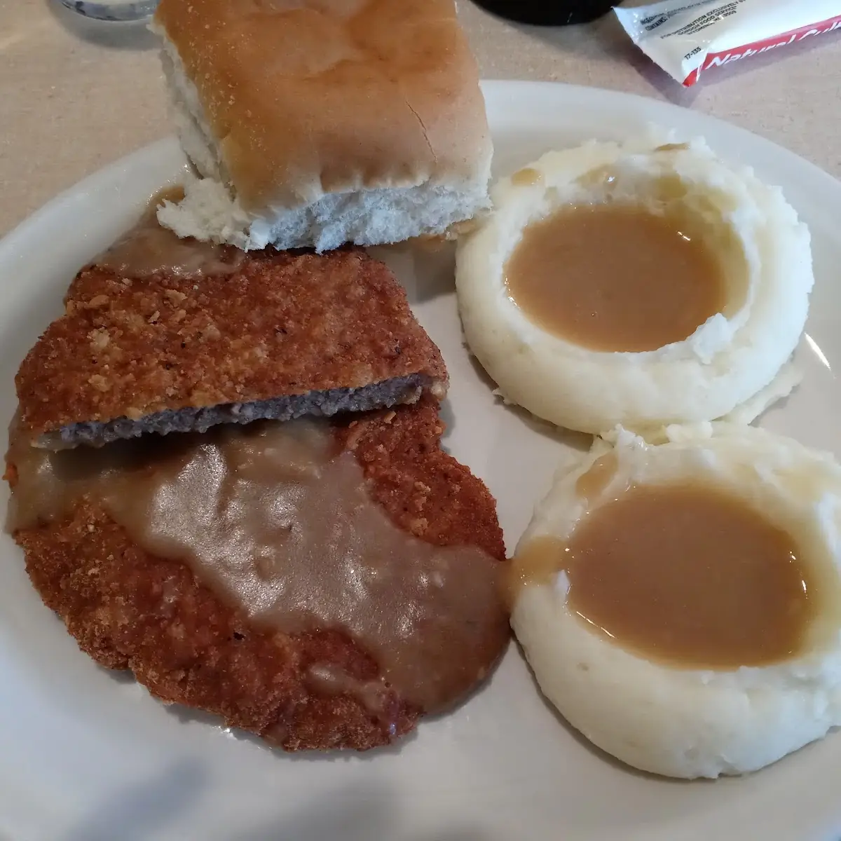 Country Fried Steak with Double Mashed Potatoes