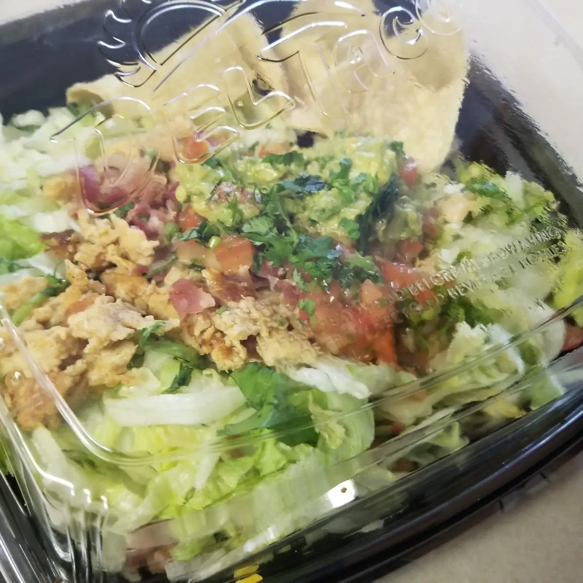 Chicken Bacon and Guacamole Salad