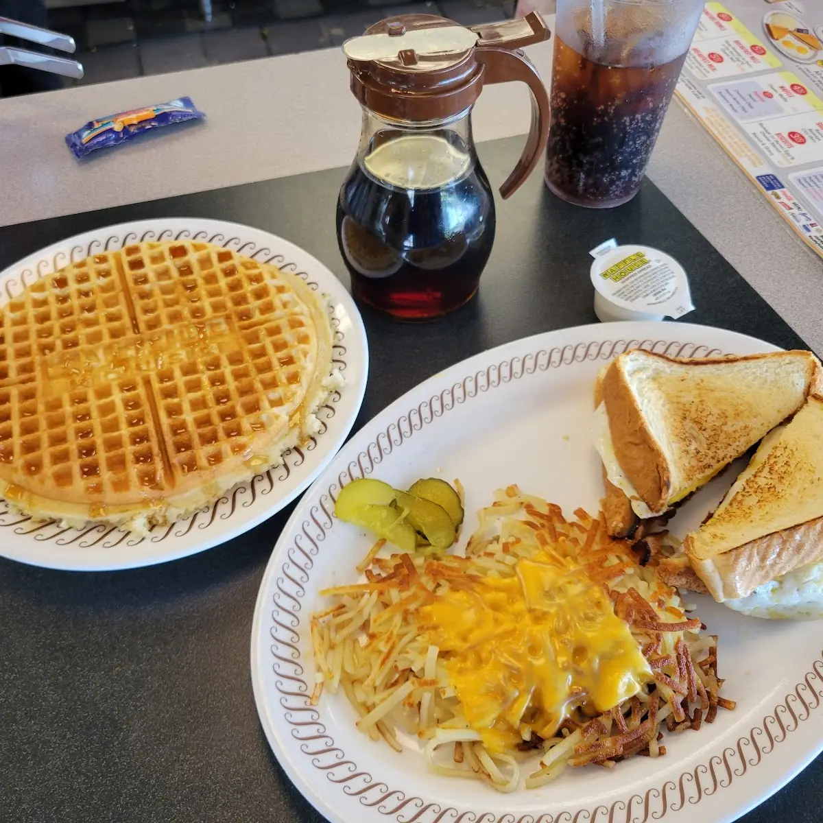 Waffle and Cheese Melt Plate