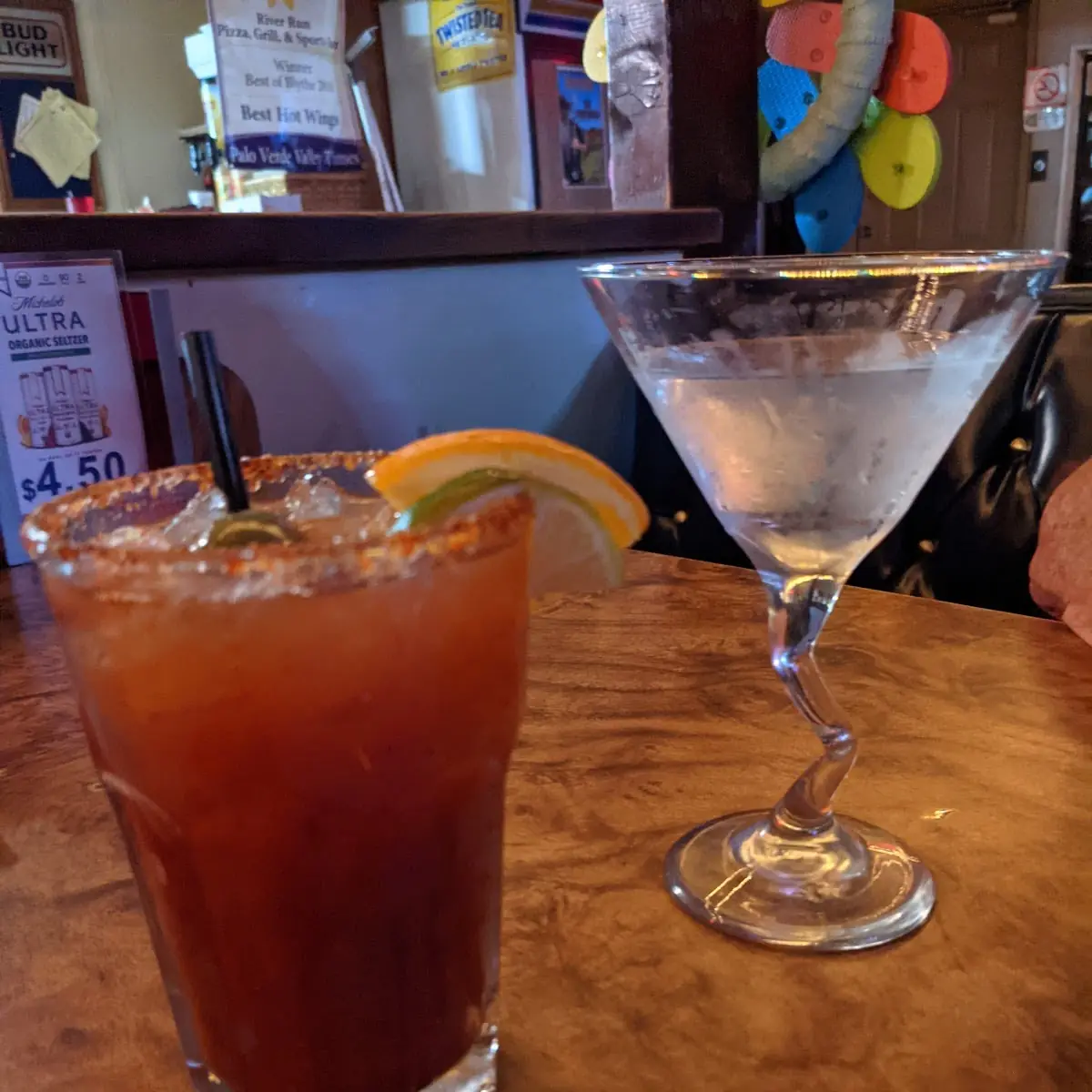 Bloody Mary and Gin Martini Bianco