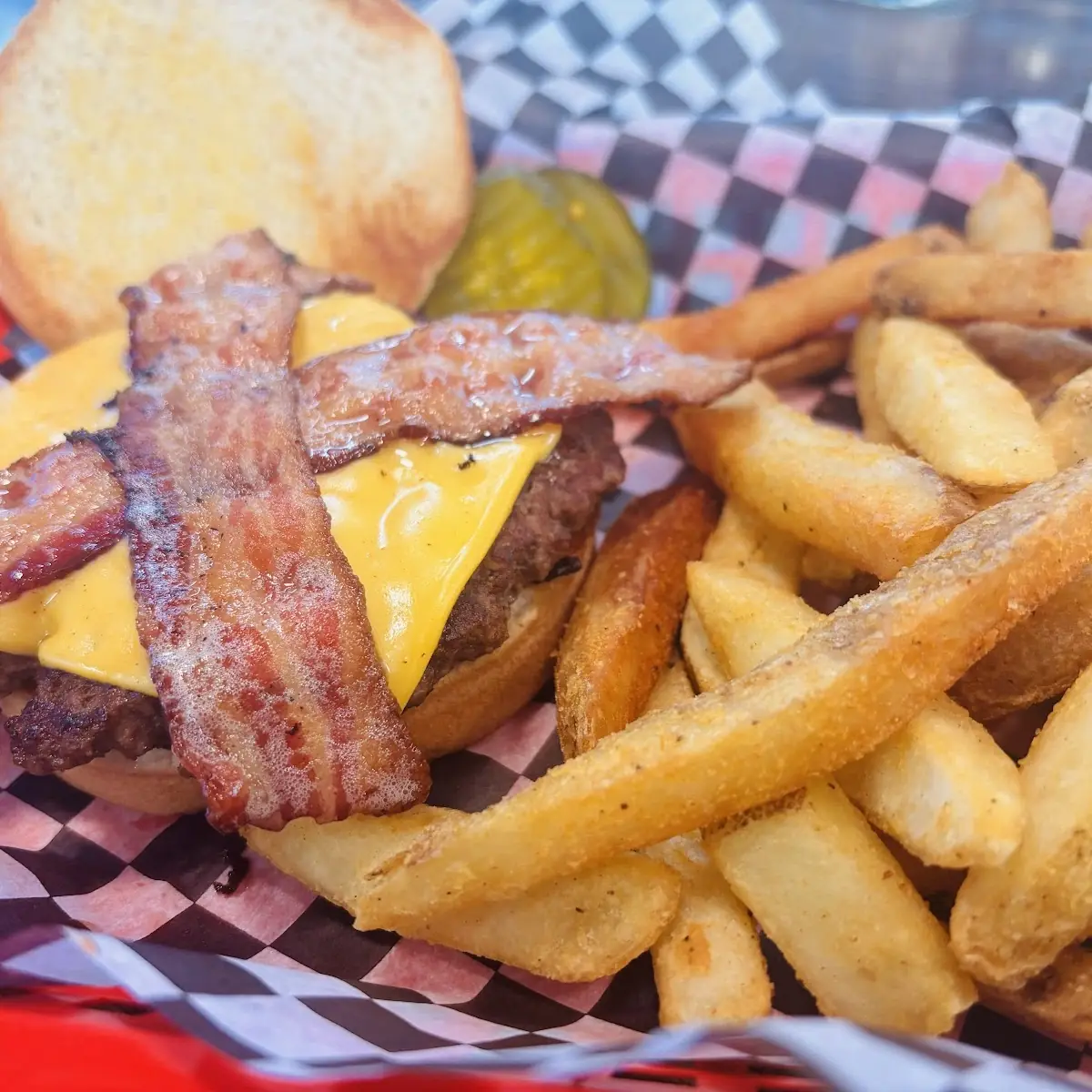 Bacon Cheeseburger Basket