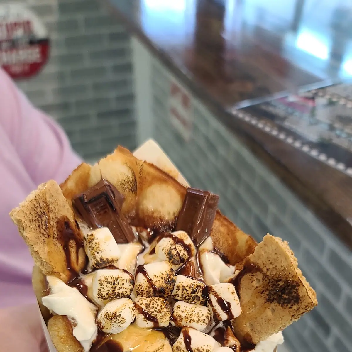 Smores Bubble Waffle