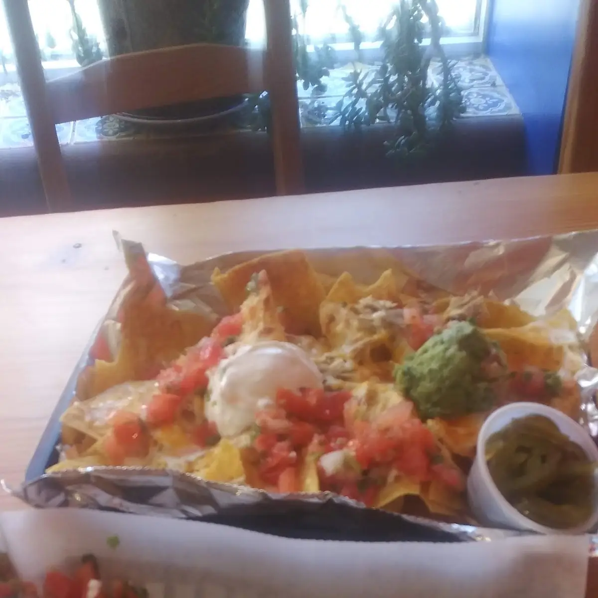 Chicken Nachos and Steak Quesadilla
