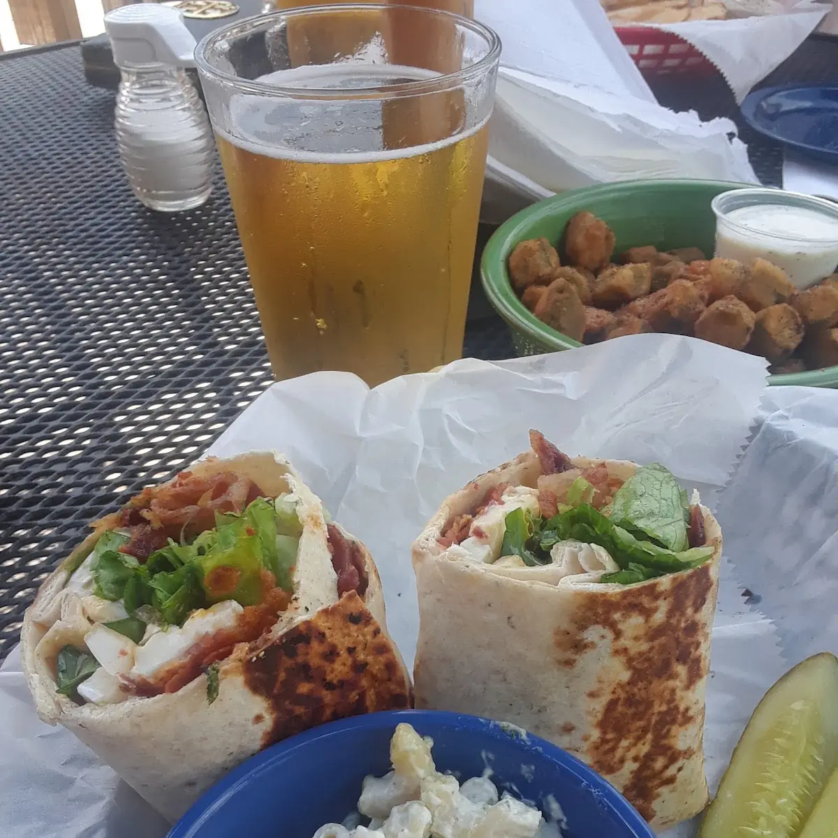 Brie Bacon Lettuce Tomato Wrap